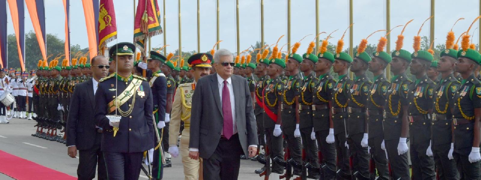 President praises troops for defending Parliament